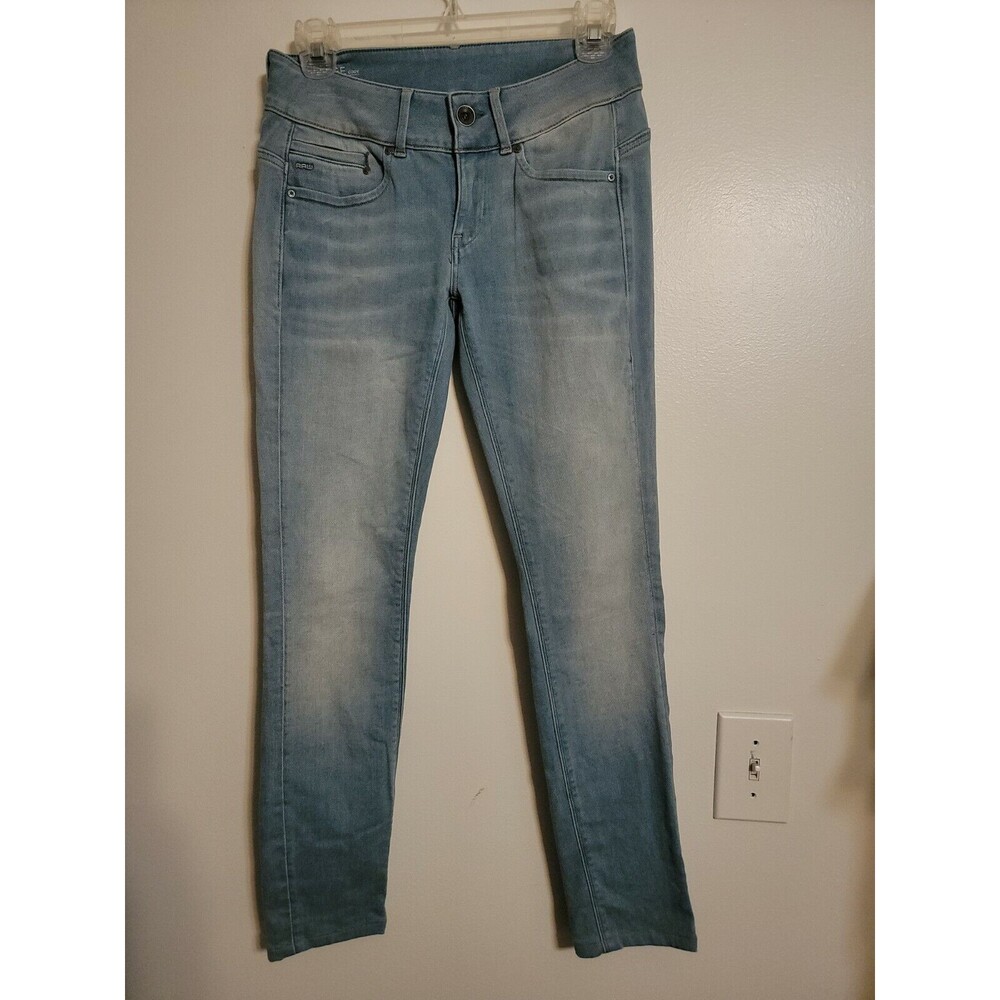 G-STAR RAW MIDGE CODY MID SKINNY BLACK JEANS SZ. 26x32